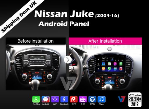 Nissan Juke Android Multimedia Navigation Panel LCD IPS Screen - Model 2011-21 - V7 2