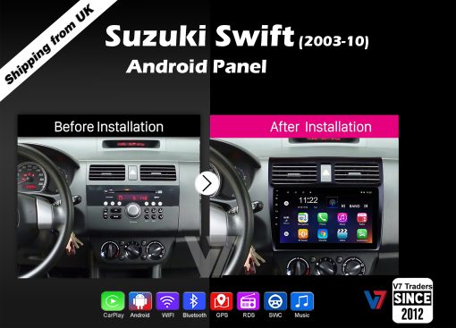 Swift Android Multimedia Navigation Panel LCD IPS Screen - V7 2