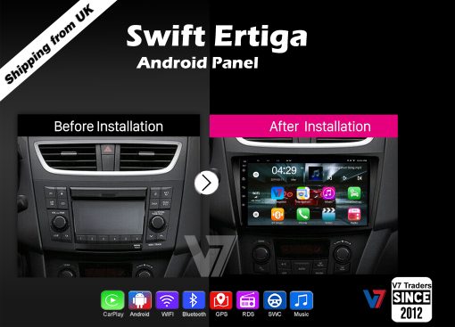 Swift Ertiga Android Multimedia Navigation Panel LCD IPS Screen - V7 2