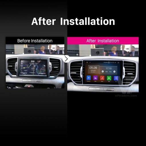 Sportage Android Multimedia Navigation Panel LCD IPS Screen - Model 2018-24 - V7 2