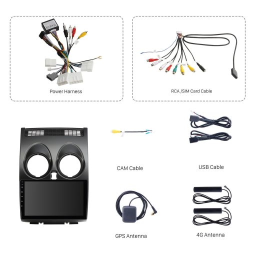 Nissan Qashqai Android Multimedia Navigation Panel LCD IPS Screen - Model 2006-13 - V7 3