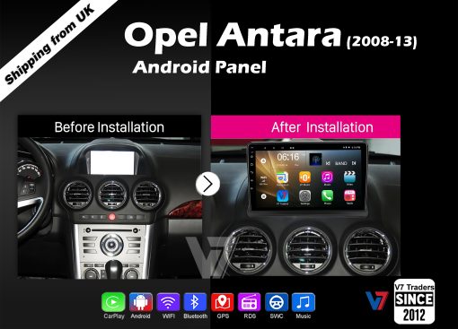 Opel Antara Android Multimedia Navigation Panel LCD IPS Screen - Model 2008-13 - V7 2