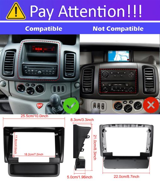 Renault Vivaro Android Multimedia Navigation Panel LCD IPS Screen - Model 2010-14 - V7 4